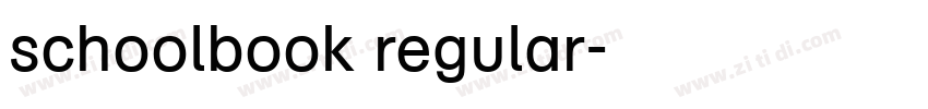 schoolbook regular字体转换 schoolbook regular字体转换